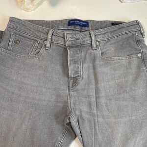 Scotch & Soda Gray Relaxed Men Jeans